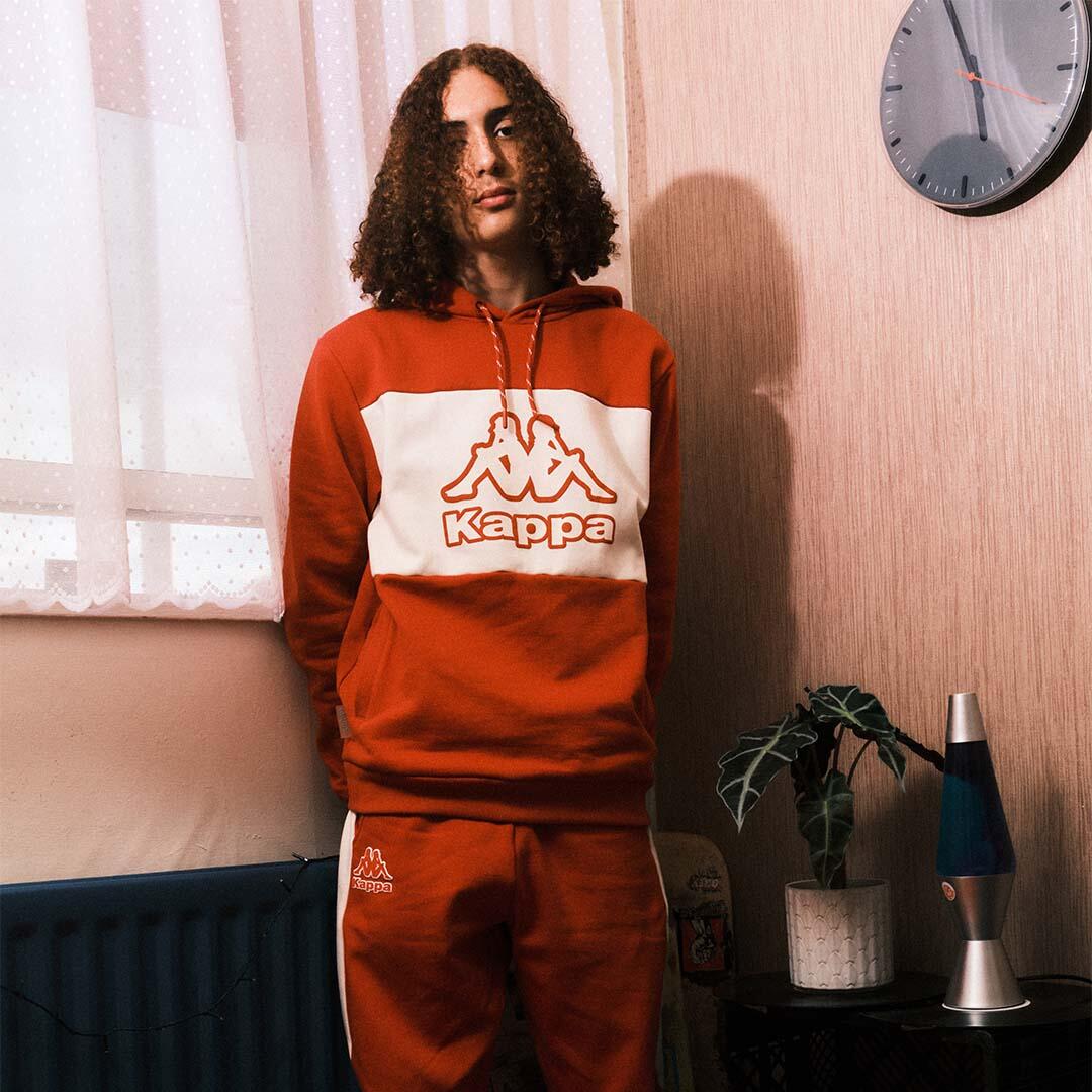 Sweat à capuche Kappa modèle 341P88W-A0K pour homme 2/4