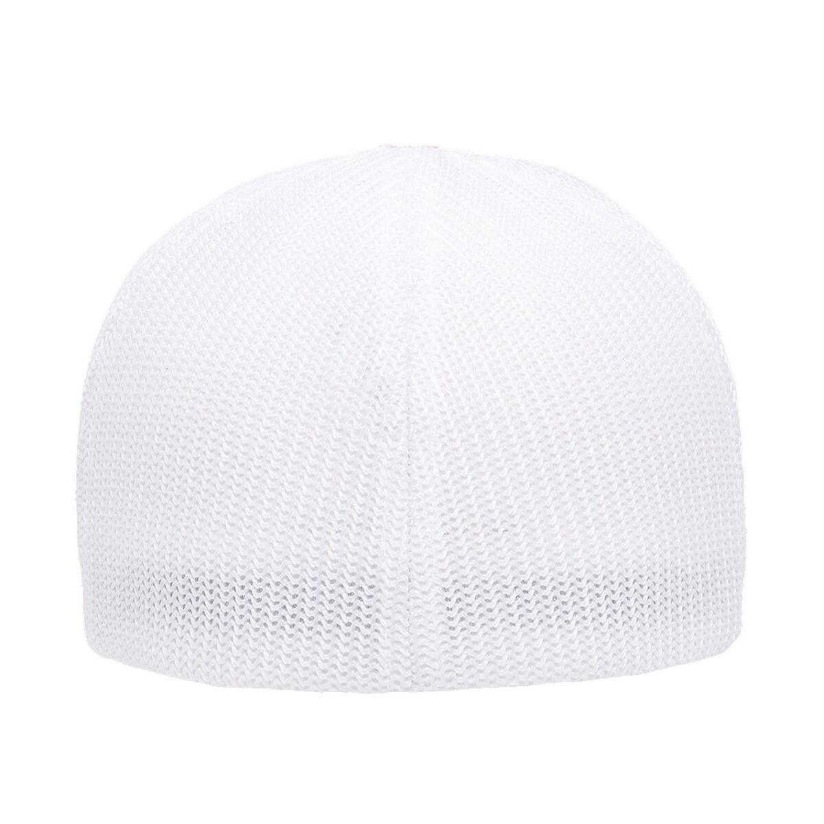 Cappellino Da Camionista Due Toni Flexfit Rosso Bianco 2/3
