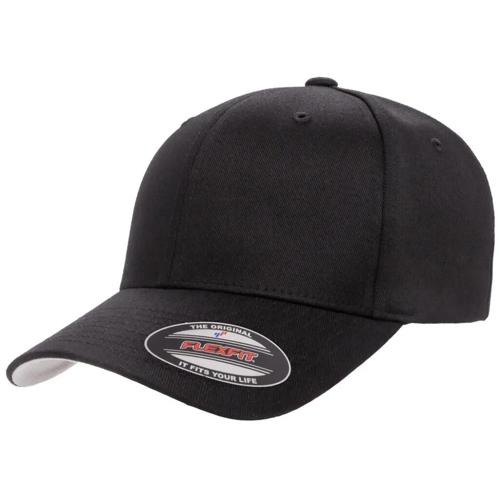 Wooly Combed Baseball Cap (Black)