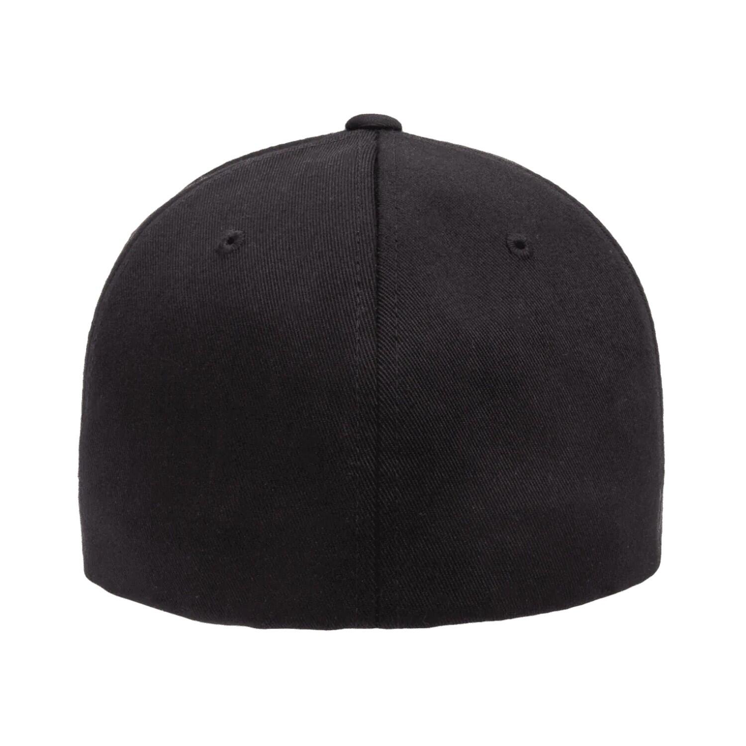 Boné de basebol em lã penteada (Preto) 2/3