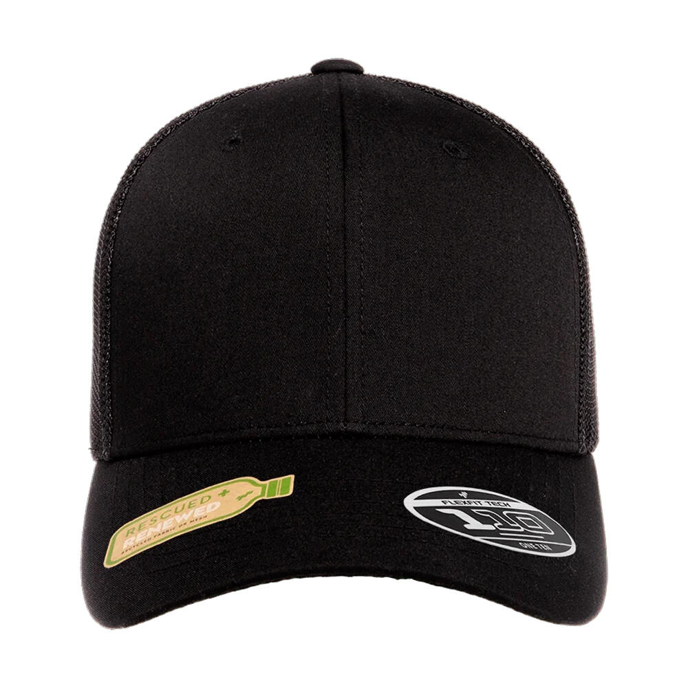 Cappellino Da Camionista Maglia A Rete Flexfit Nero 3/3