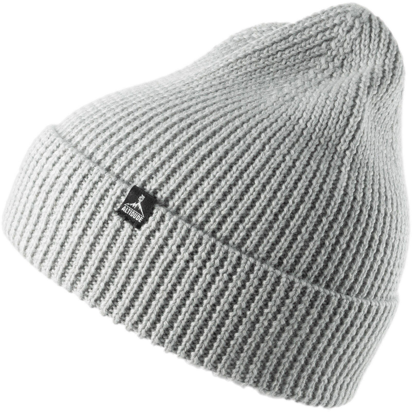 ALTIDUDE Winter Mütze Solid Ripp Strickmütze Unisex Beanie 100% Merino Wolle