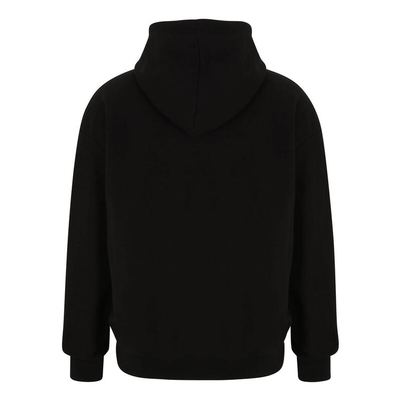 Heren Badstof Lichtgewicht Hoodie (Zwart)