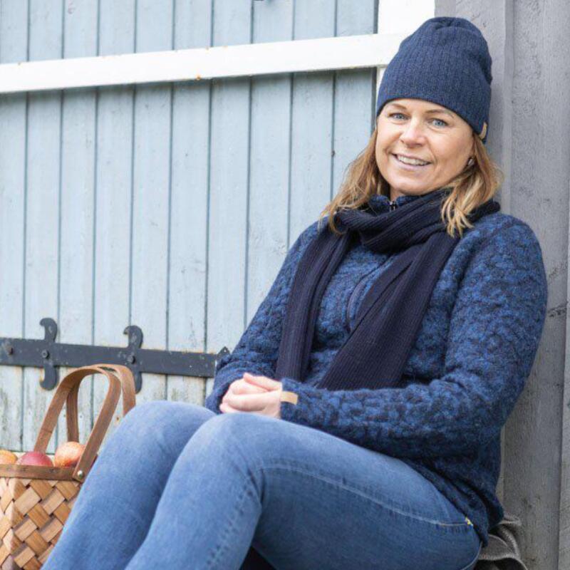 Wollen muts Stormy Hat WB - One Size - Denim - Blauw 3/3