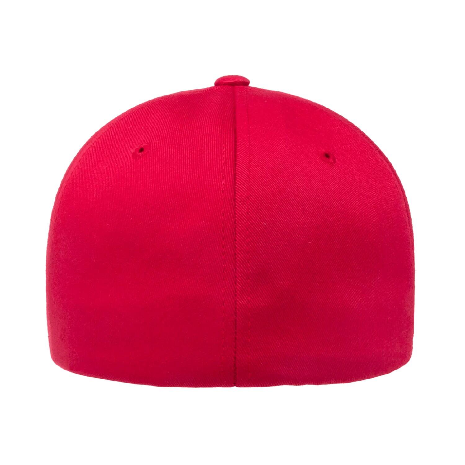 Boné de basebol em lã penteada (Vermelho) 2/3