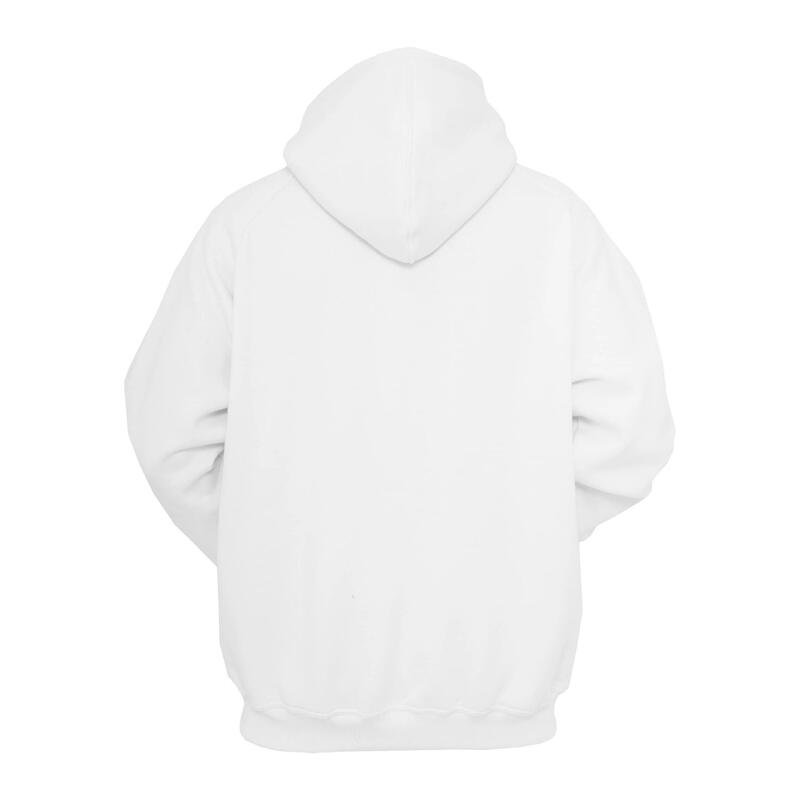 Heren Hoodie met rits (Wit)