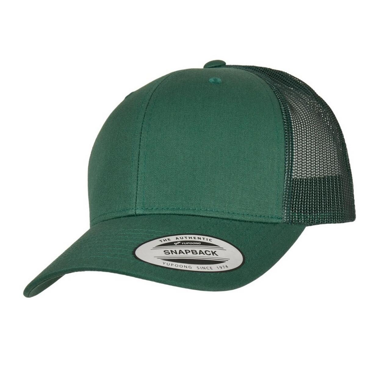 Casquette Trucker Motif/style Rétro (Vert) 3/3