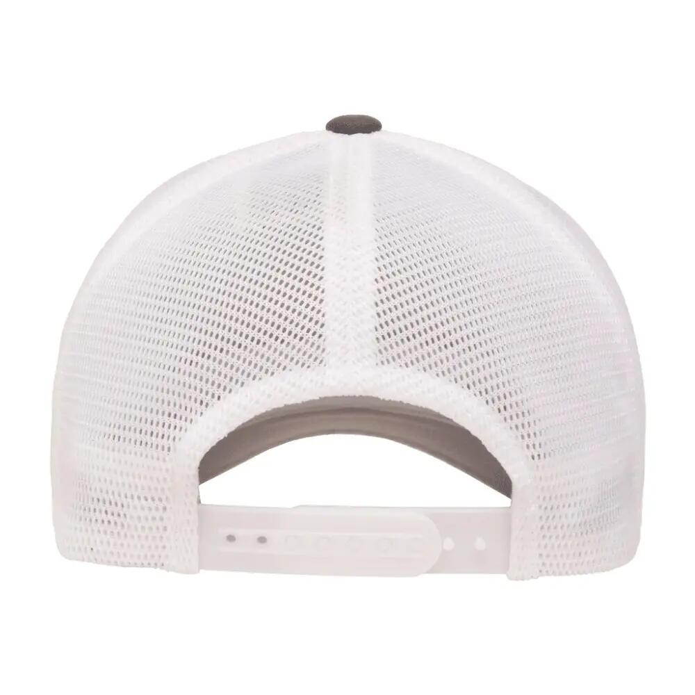 Cappellino Da Camionista Due Toni Flexfit 110 Carbone Bianco 2/3