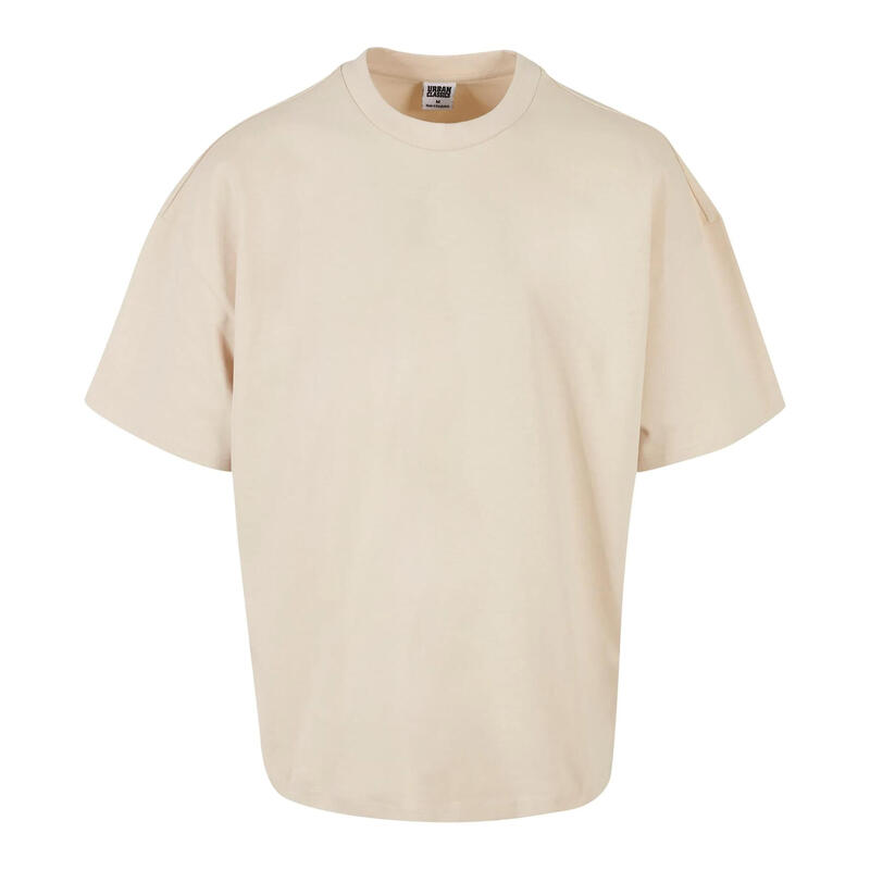 Heren Zwaar Katoen Oversized Tshirt (Wit zand)