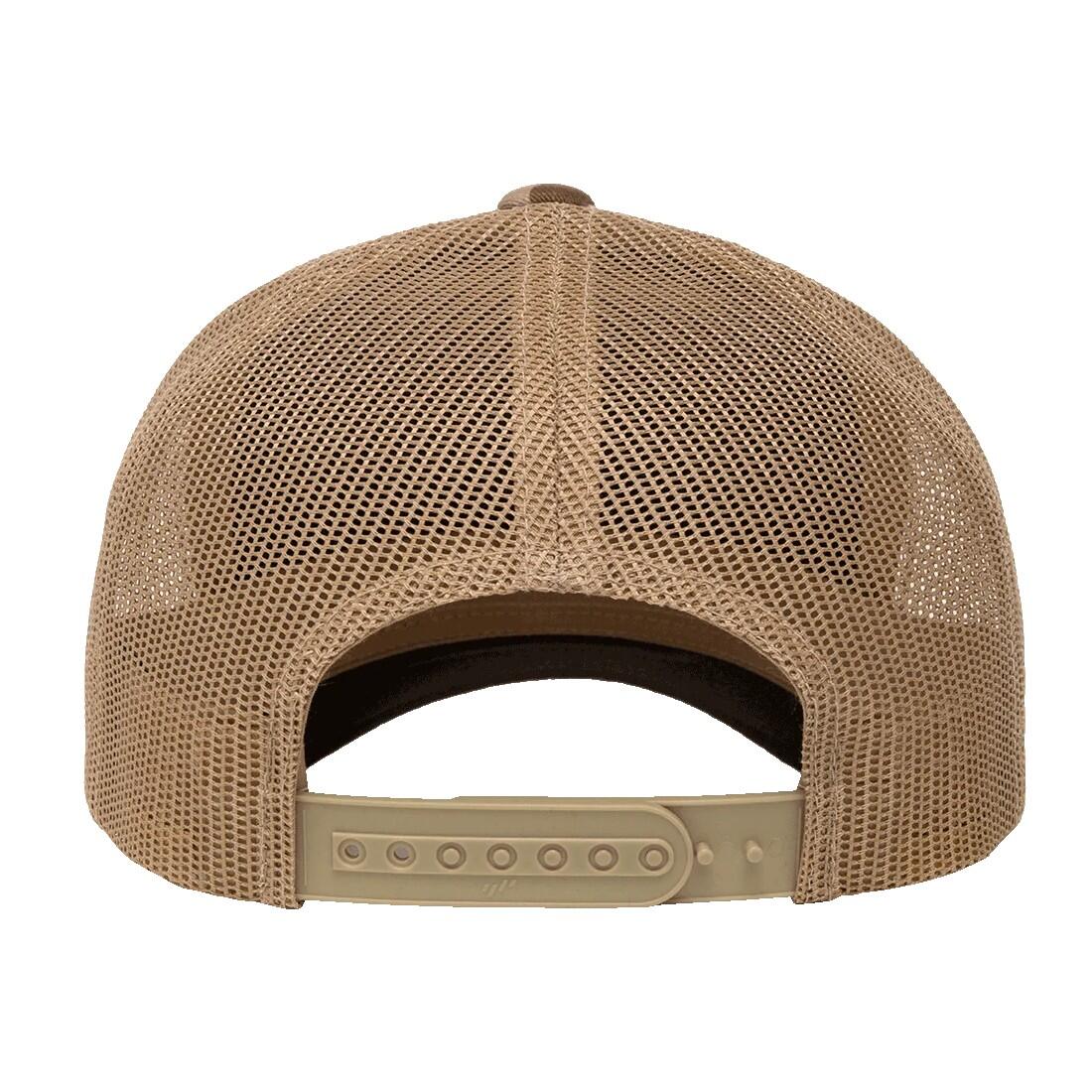 Cappellino Da Camionista Retrò Flexfit YP Classics Marrone Chiaro 2/3