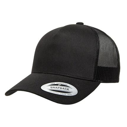 YP Klassiekers Retro 5 Paneel Trucker Cap (Wit)
