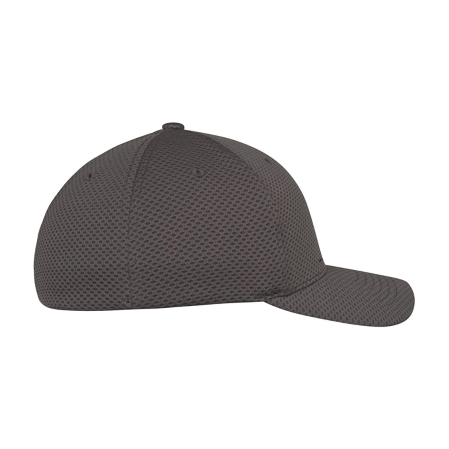 Boné de basebol Hexagon Jersey 3D (Cinzento Escuro) 3/4