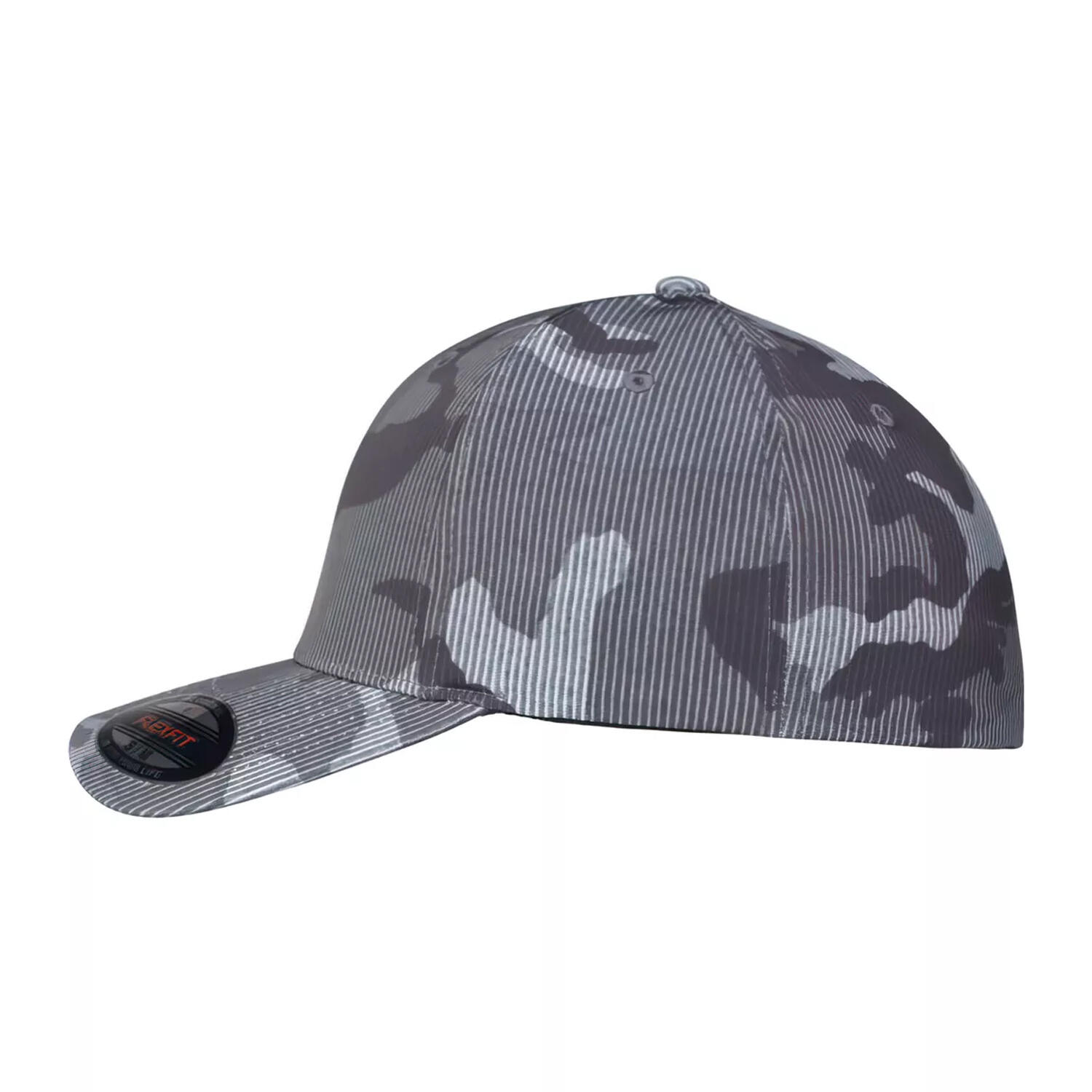 Cappellino Da Baseball Strisce Camo Flexfit Mimetico Scuro 3/3