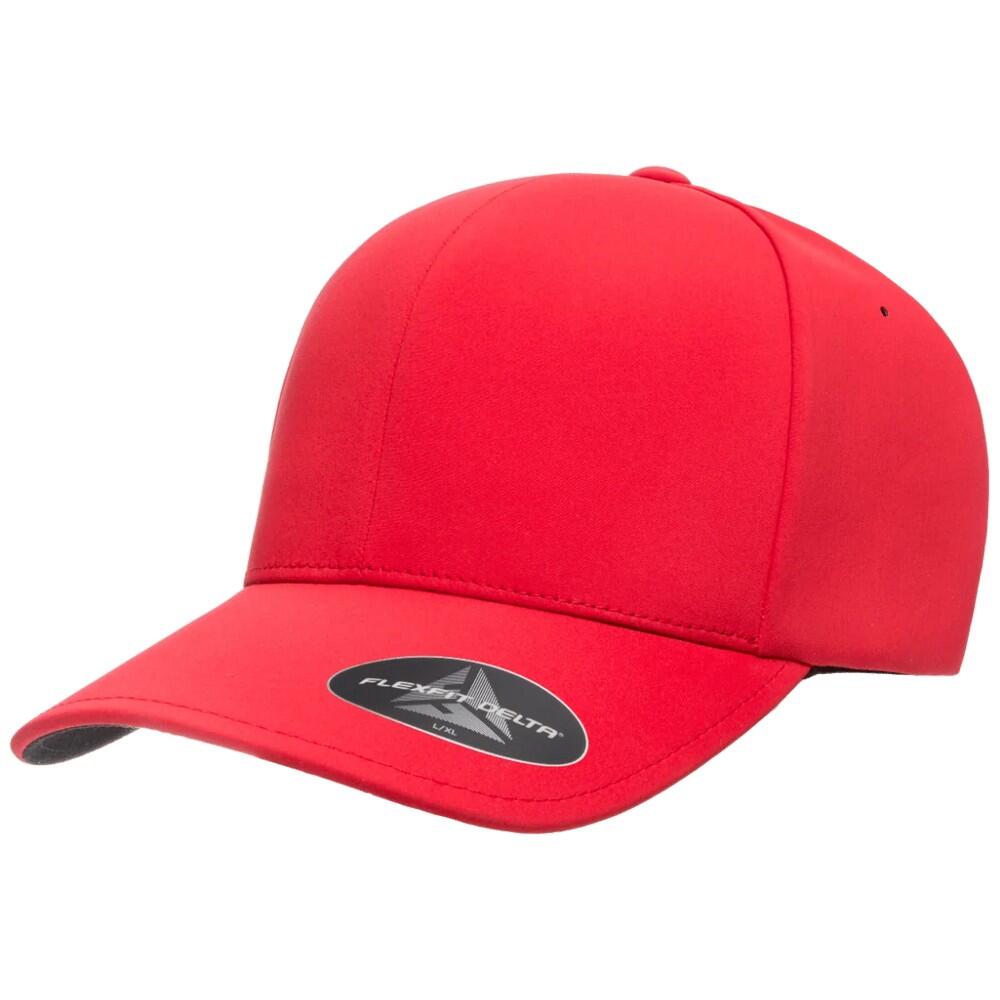 Boné de basebol Delta Plain (Vermelho) 4/4