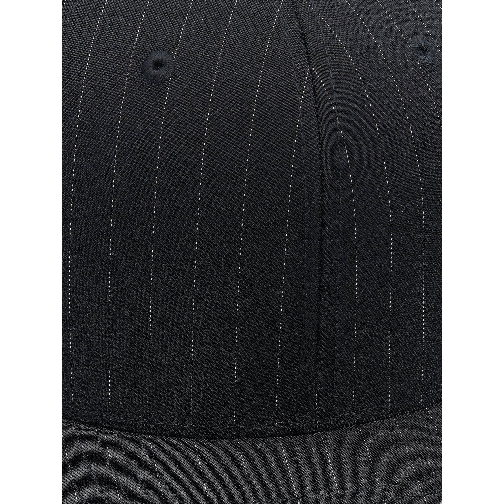 Boné de basebol às riscas (Preto / Branco) 3/3
