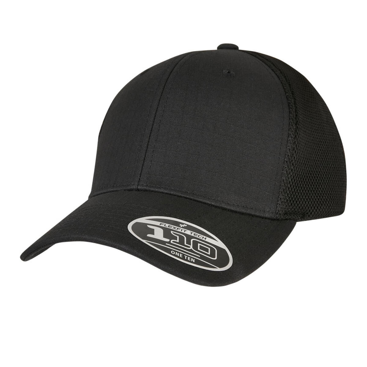 Cappellino Da Baseball Ricamato Flexfit 110 Nero 3/3