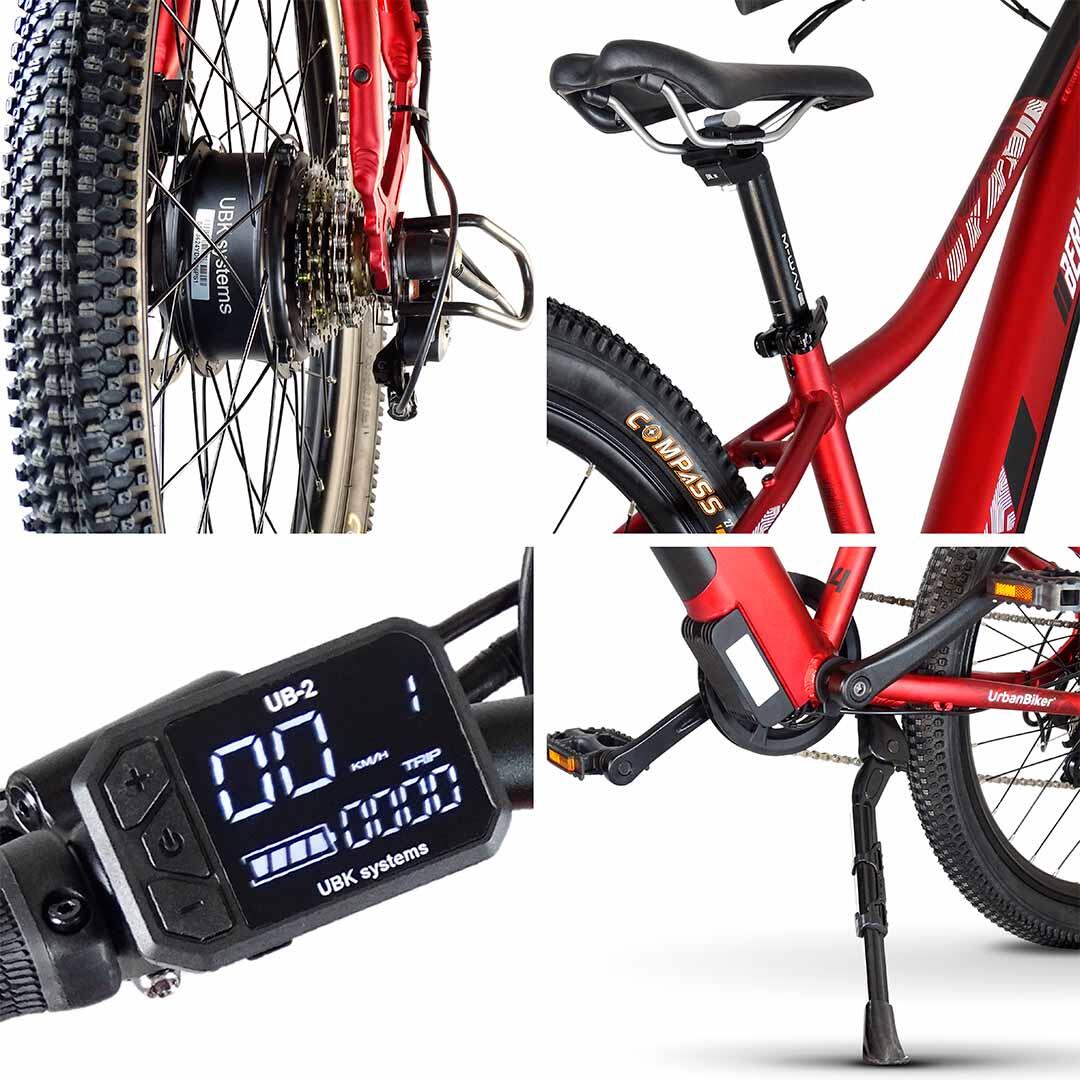 Berna | Kinder E-Bike | 70KM Reichweite | 24" 4/8
