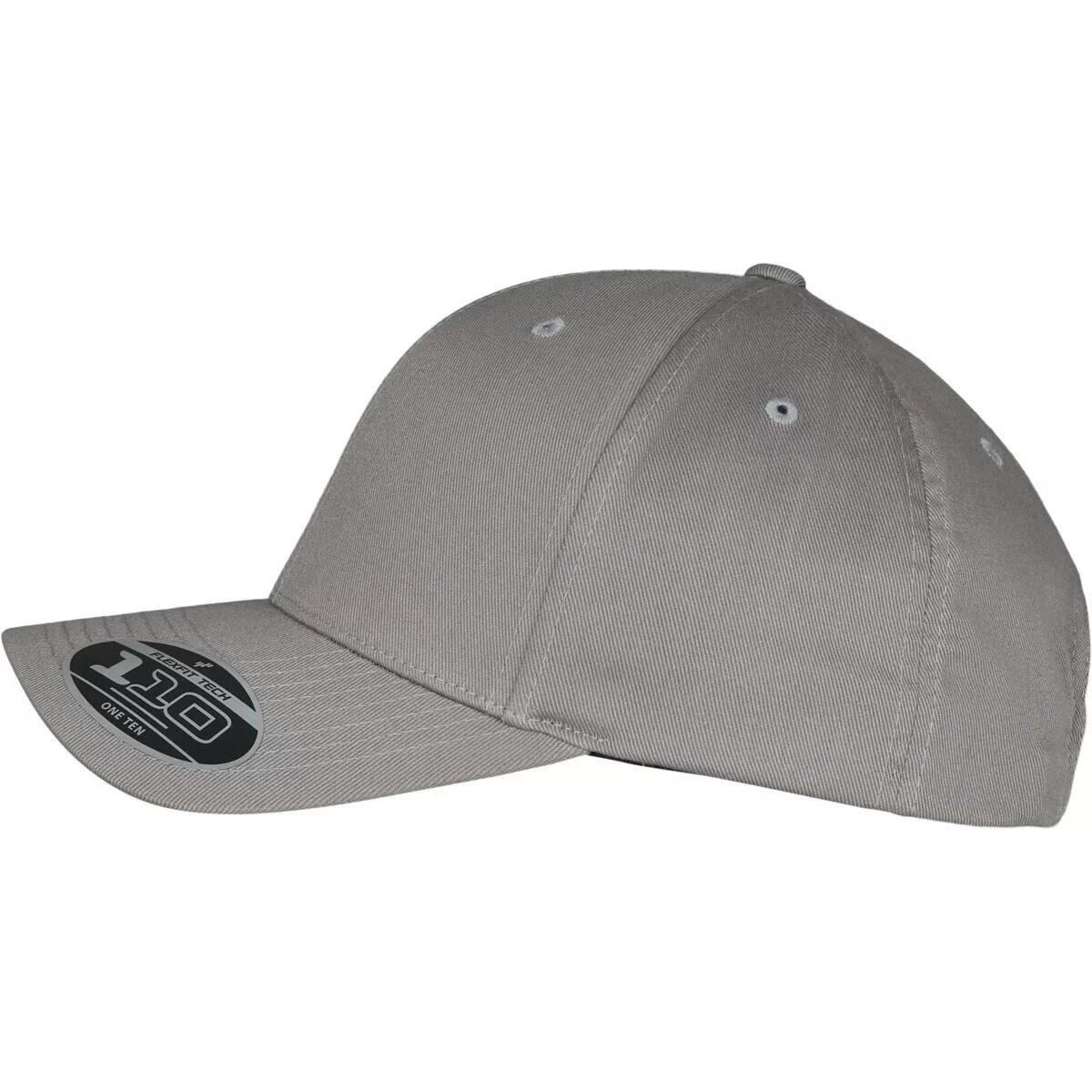 Wooly Combed Adjustable Strap Baseball Cap (Grey) 3/4