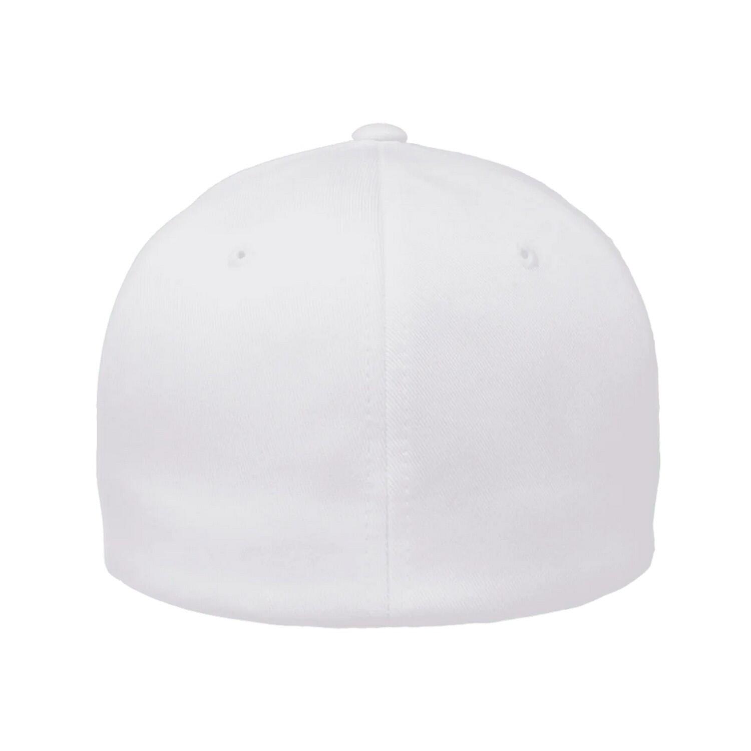 Boné de basebol em lã penteada (Branco) 2/3