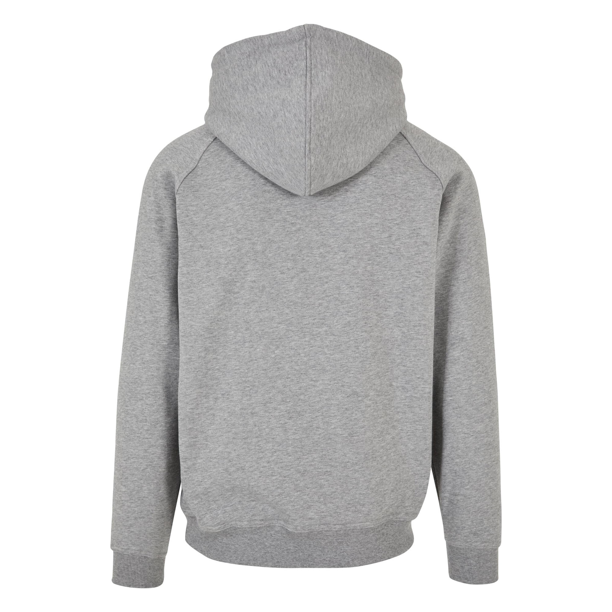 Felpa Con Cappuccio Vuoto Uomo Urban Classics Grigio 2/4