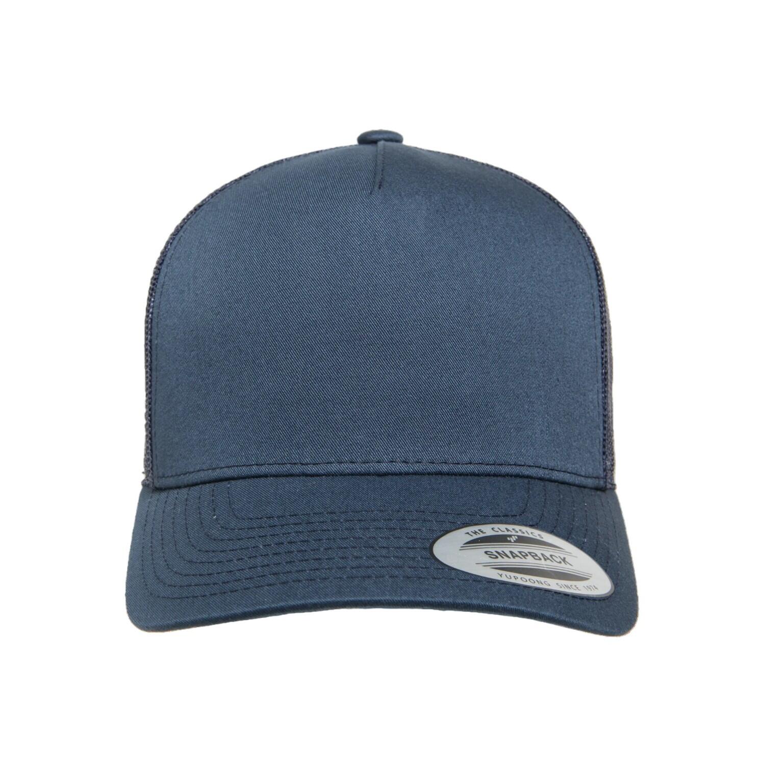 Cappellino Da Camionista Retrò 5 Pannelli Flexfit YP Classics Blu Navy 3/3