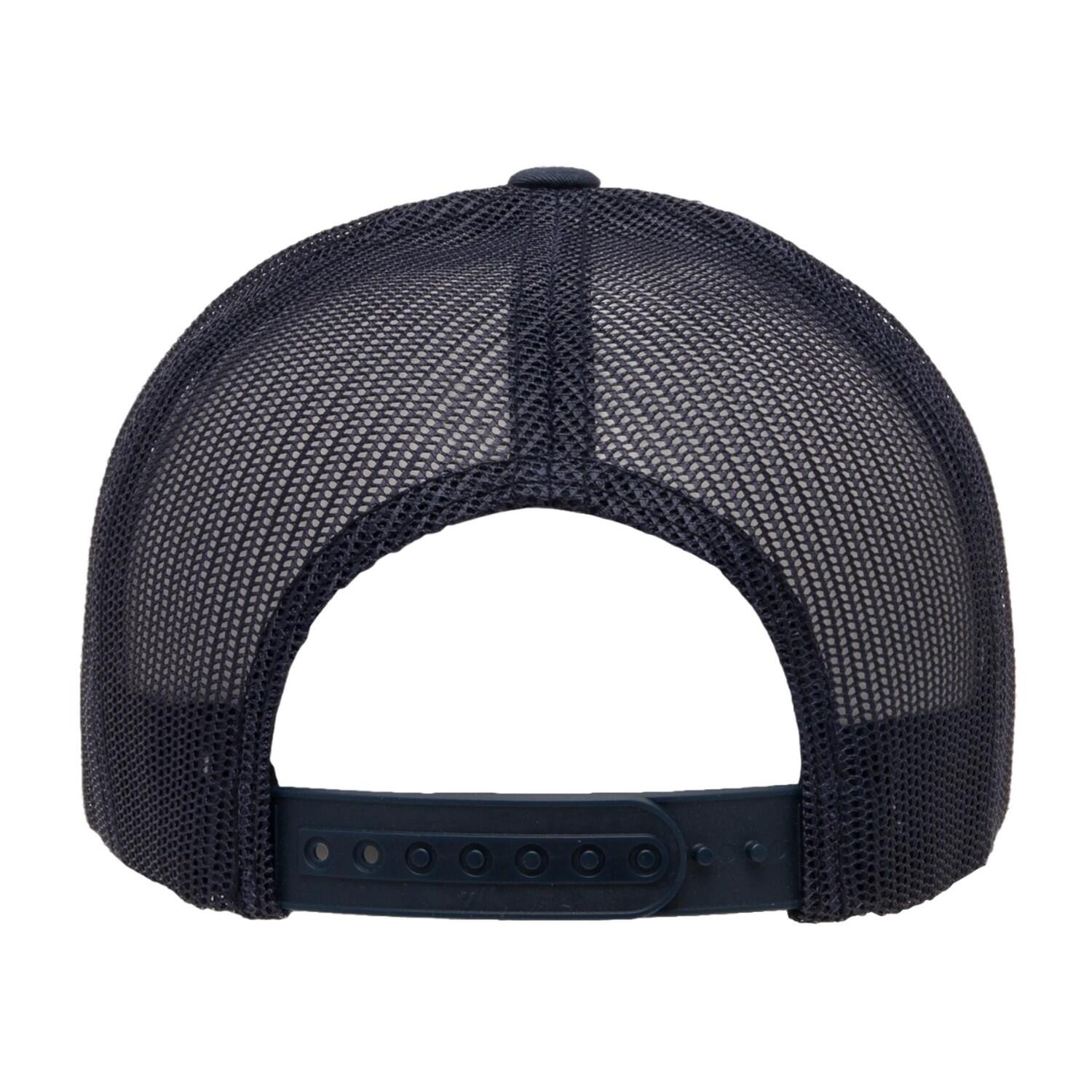 Cappellino Da Camionista Retrò 5 Pannelli Flexfit YP Classics Blu Navy 2/3