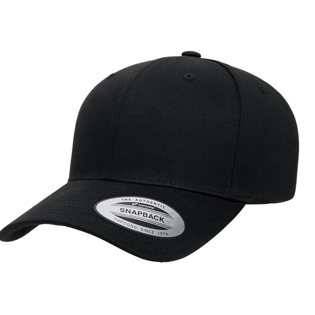 Boné clássico retro de mistura de algodão com fecho de correr (Preto) 3/3