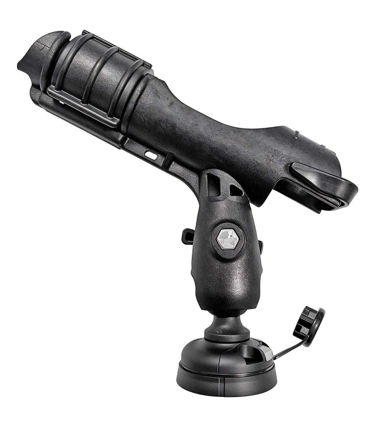 Cañero o soporte de caña de pescar para kayak orientable 360º con base redonda 2/3