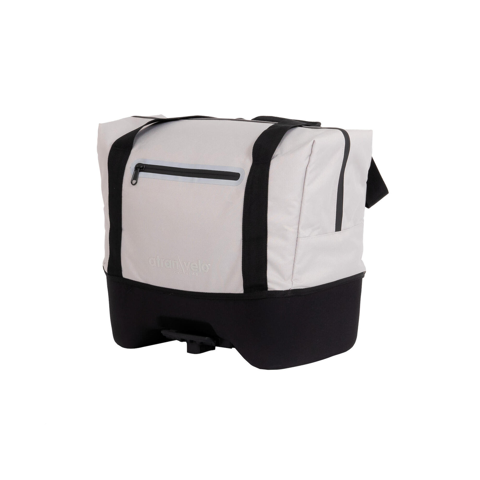 Atran Velo - Système - Sacoche Porte-bagages Beat - Sacoche Vélo - Gris - Decathlon
