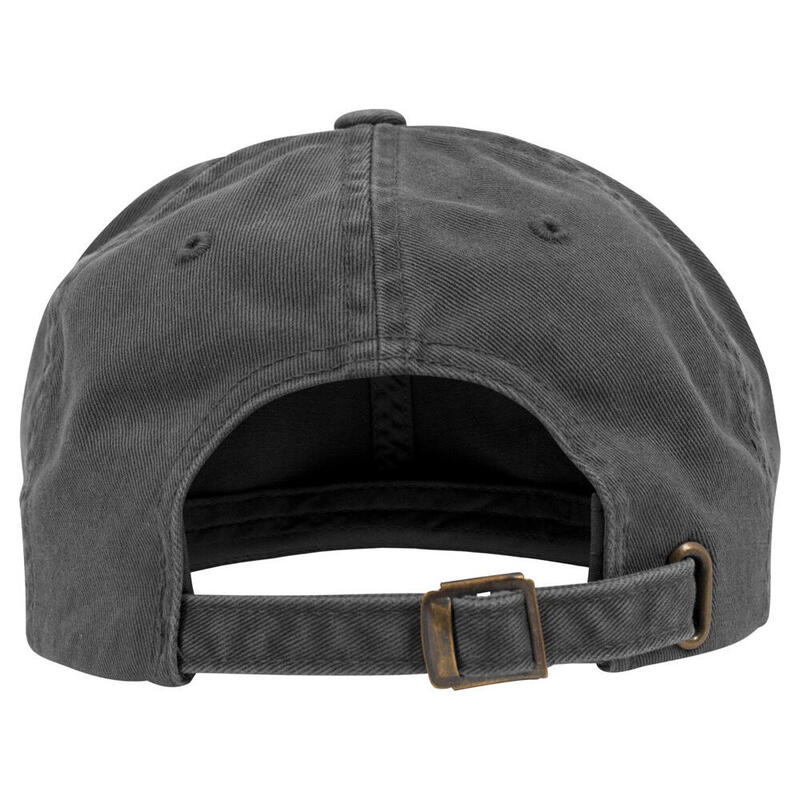 Ripped Baseball Cap met laag profiel (Donkergrijs)