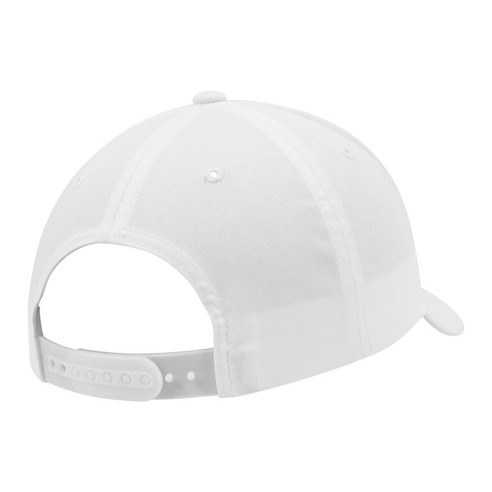 Boné clássico de pala curva com fecho de correr (Branco) 2/4