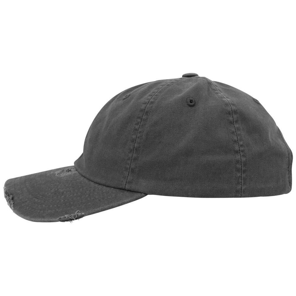 Cappellino Da Baseball Strappato Basso Profilo Flexfit Grigio Scuro 3/3