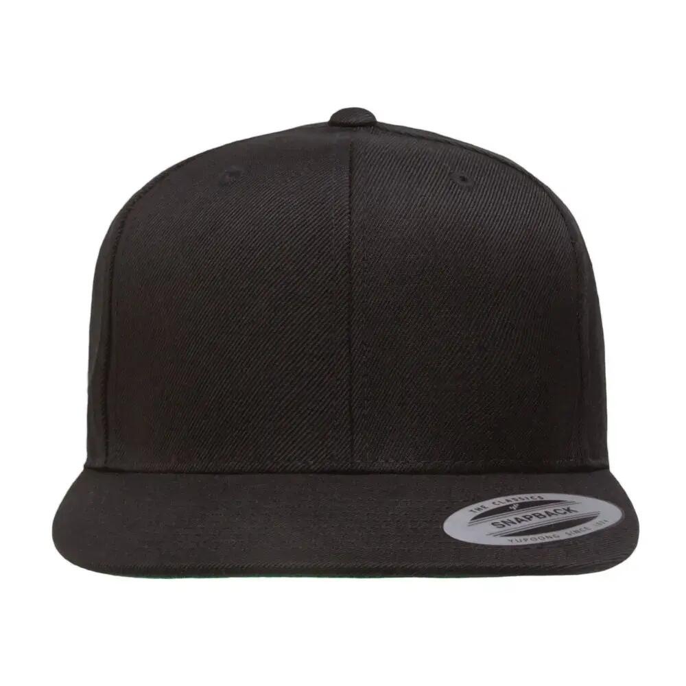 Classic Snapback Cap (Black/Black)