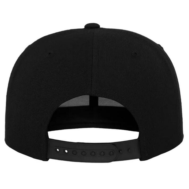 Klassieke Snapback Cap (Zwart/Zwart)