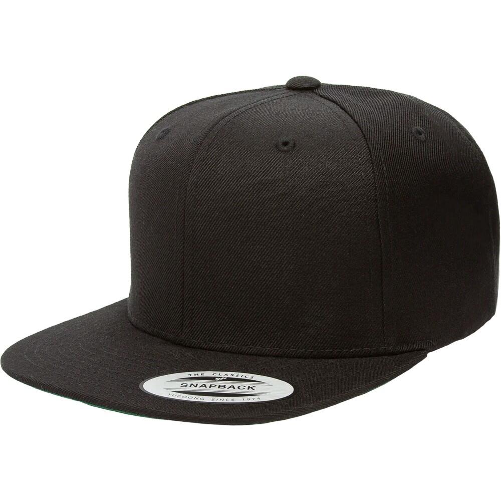 Boné clássico com fecho de correr (Preto) 3/3