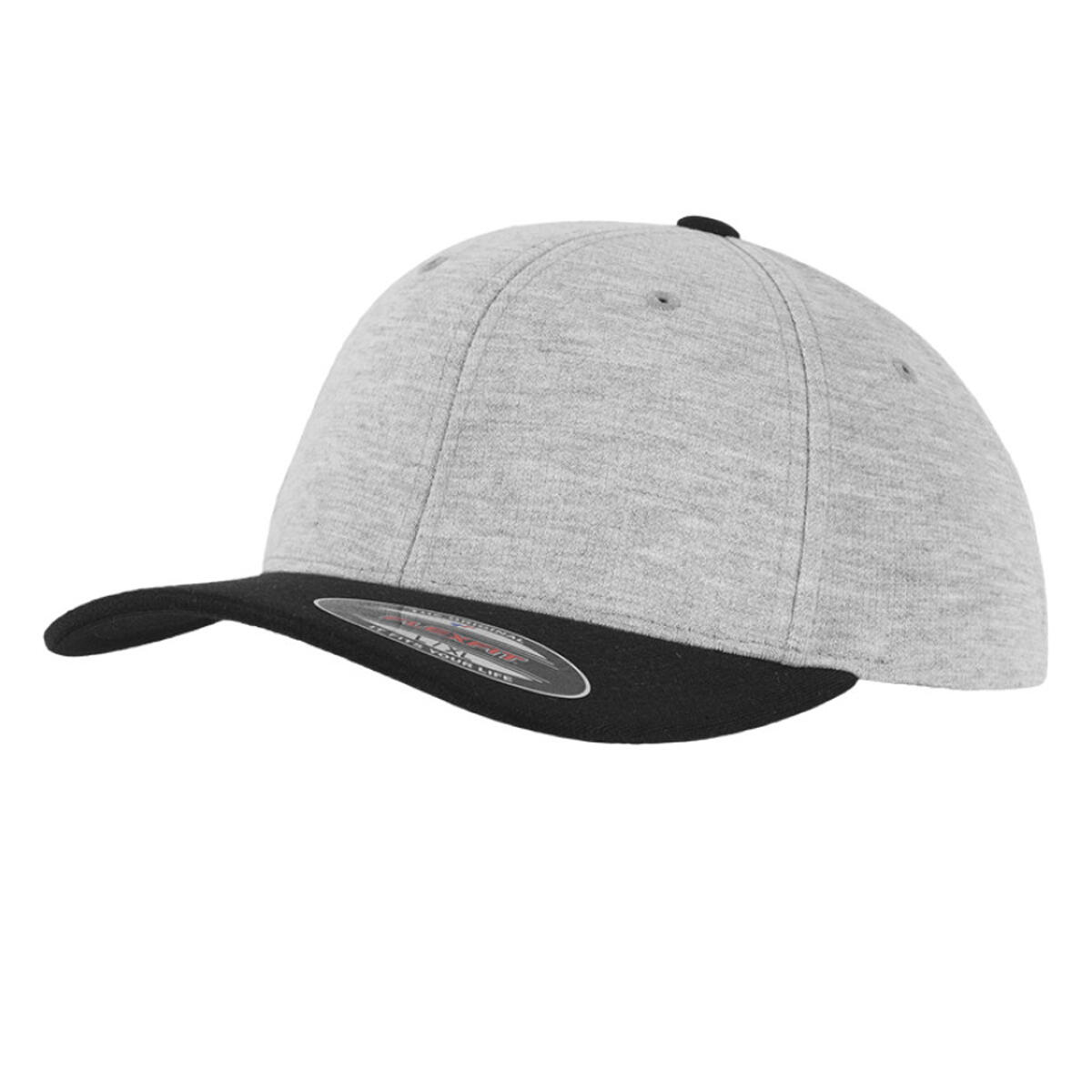 Cappellino Da Baseball Due Toni Flexfit Grigio Nero 3/3