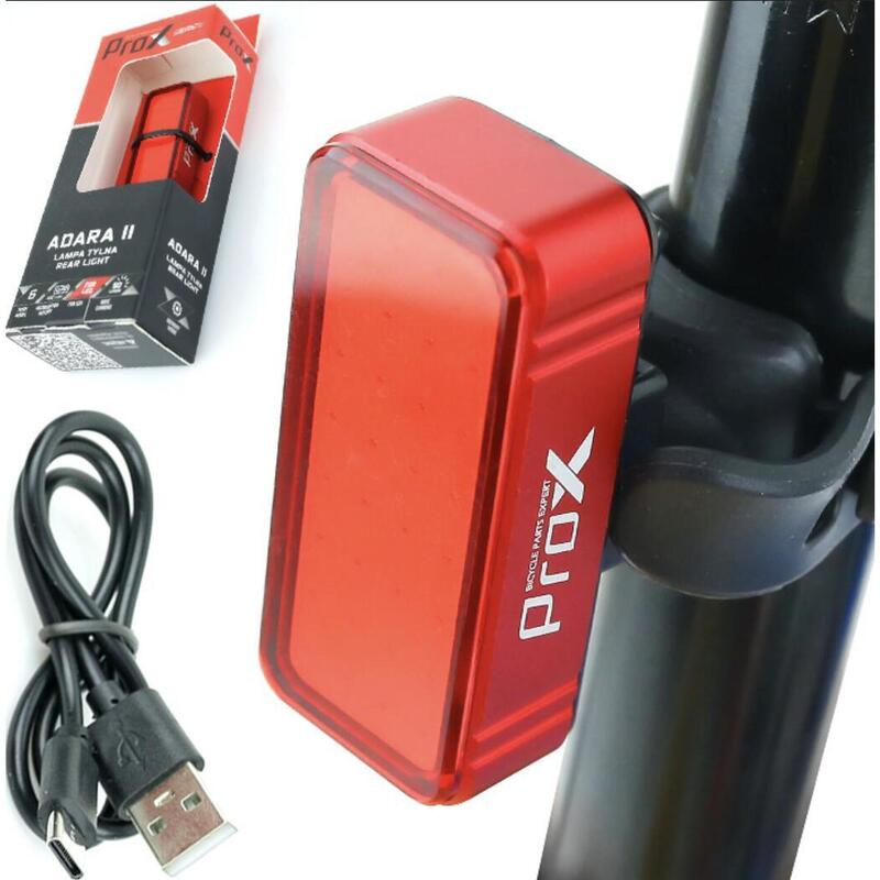 Rowerowa lampa tylna Prox AdaraRowerowa lampa tył Prox Adara II 50lm