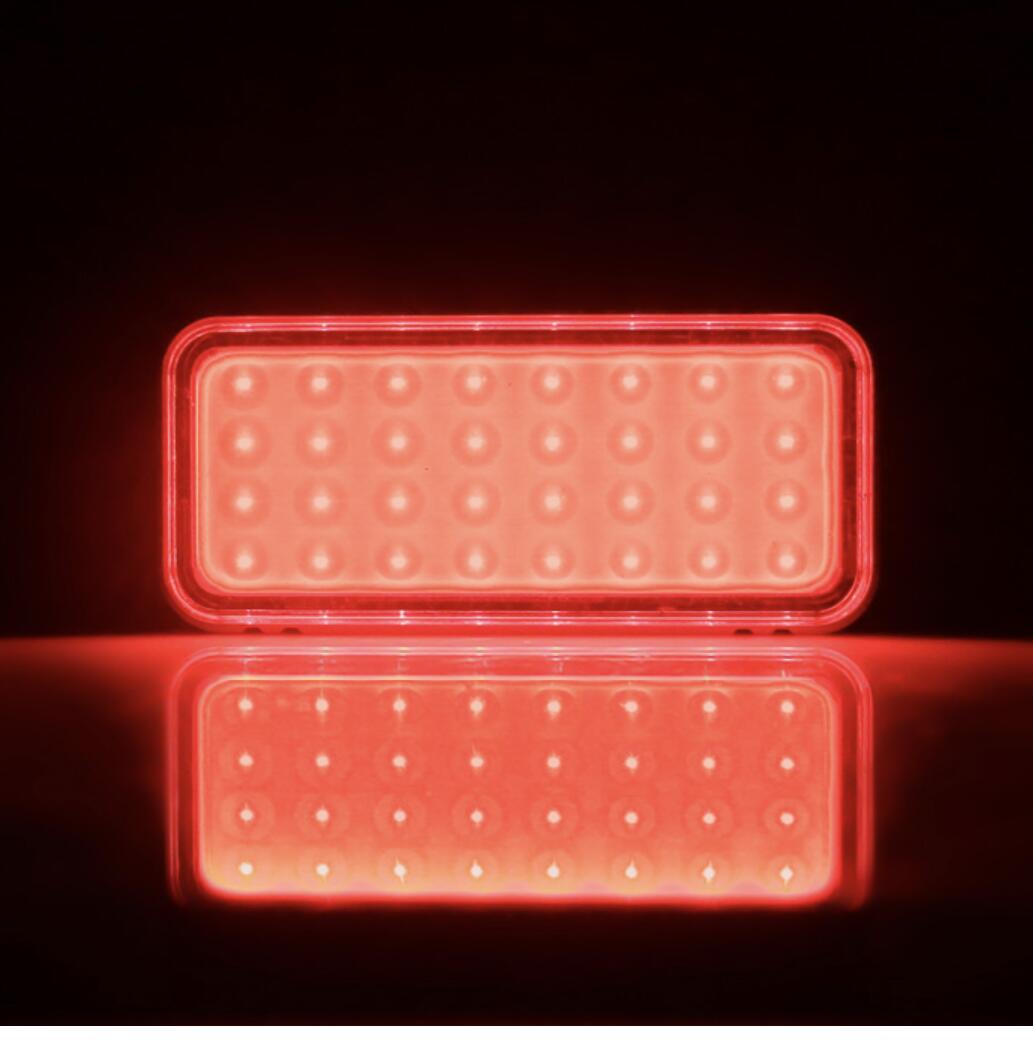 Tylna lampka rowerowa 50 lumenów, czerwona, LED, USB-C 2/7