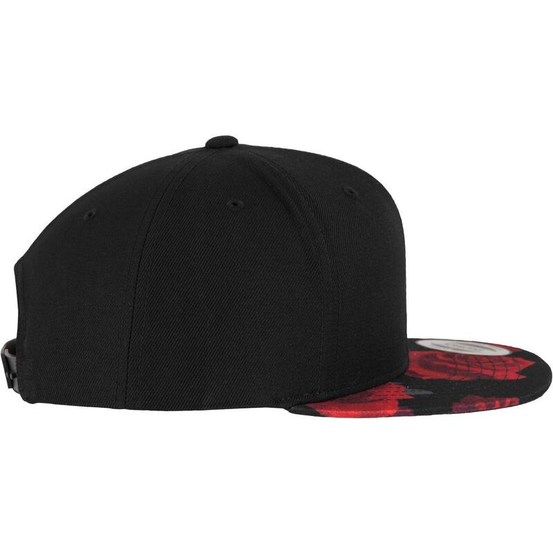 Rozen Snapback Cap (Zwart/Rood)