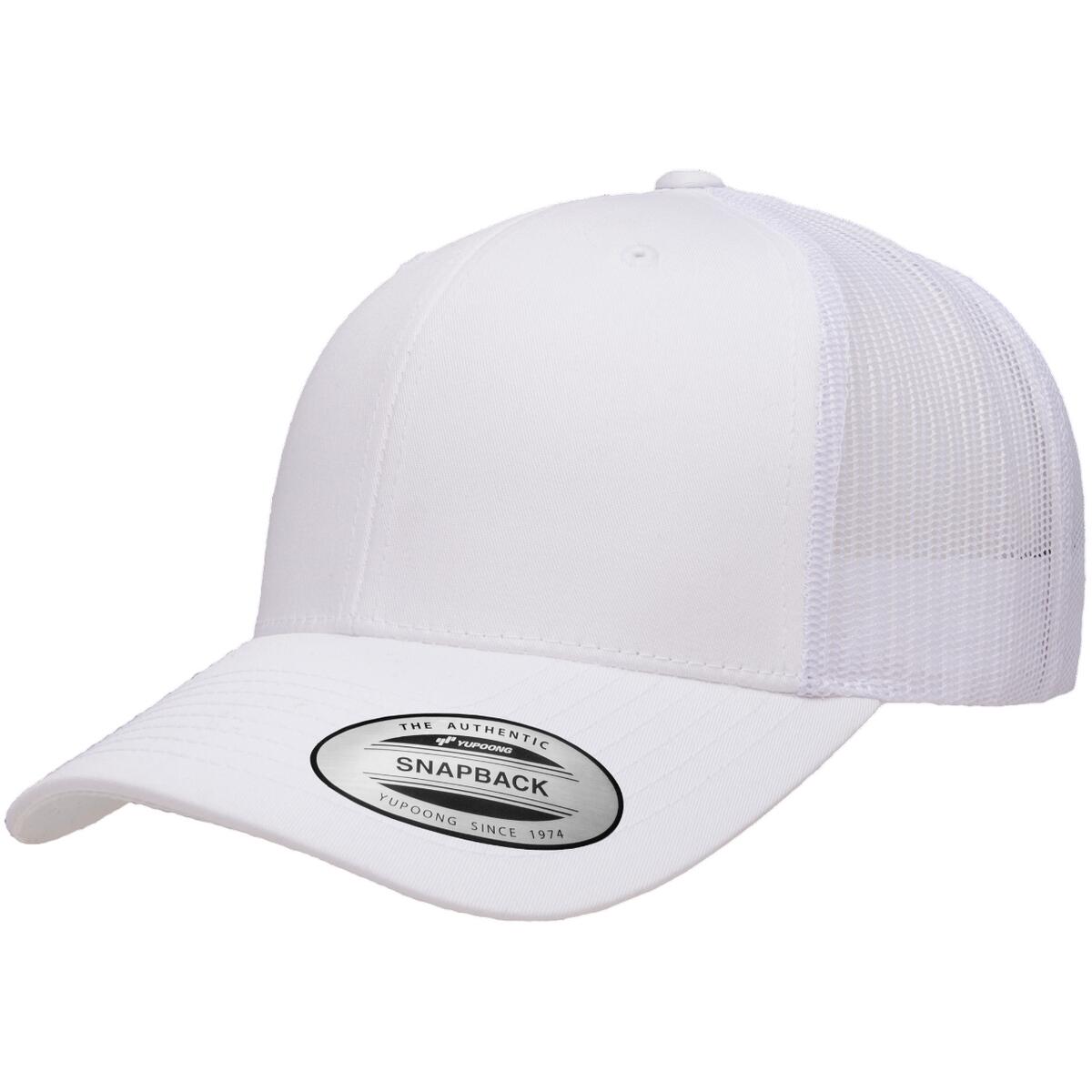 Boné de camionista retro para crianças/jovens (Branco) 3/3