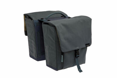 Dubbele fietstas tulum double mik 32l grey green