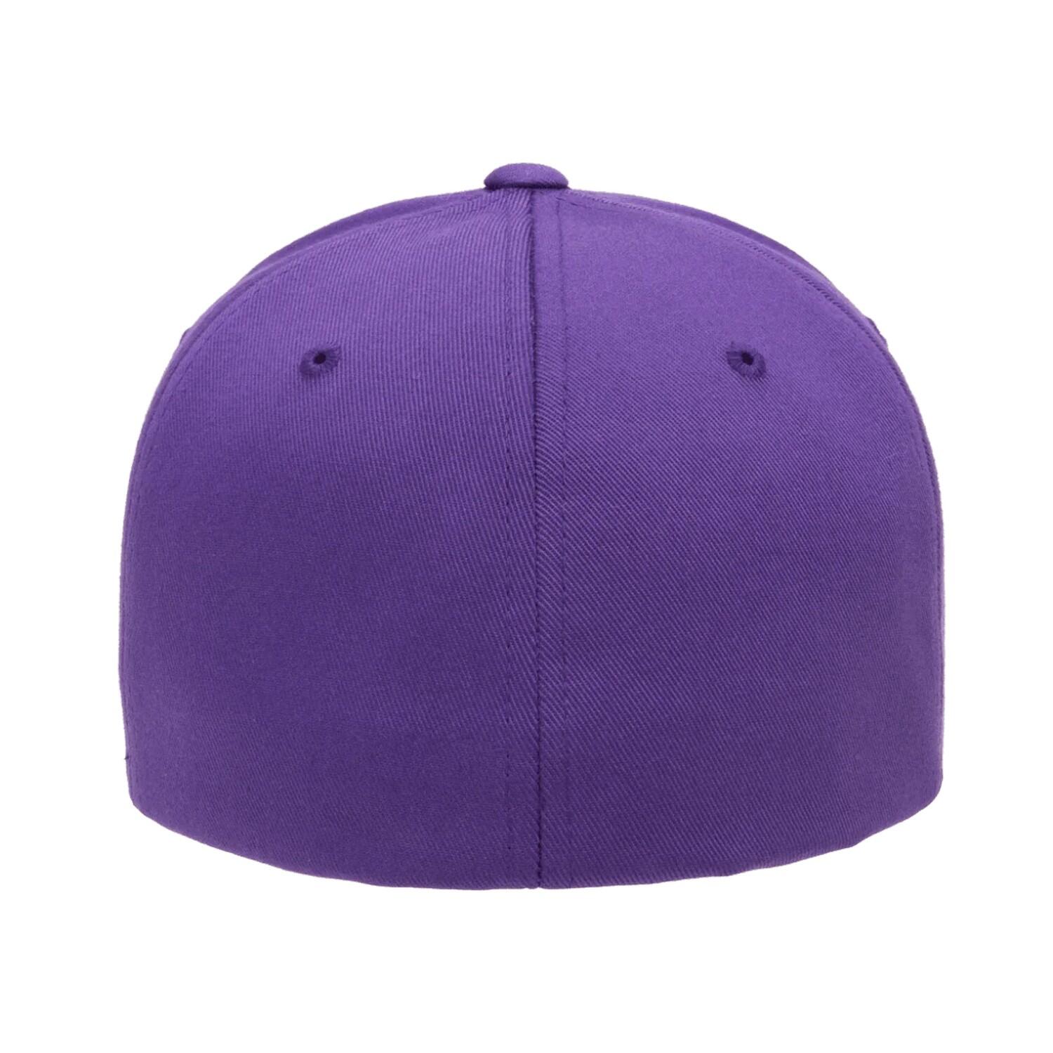 Boné de basebol em lã penteada (Roxo) 2/3