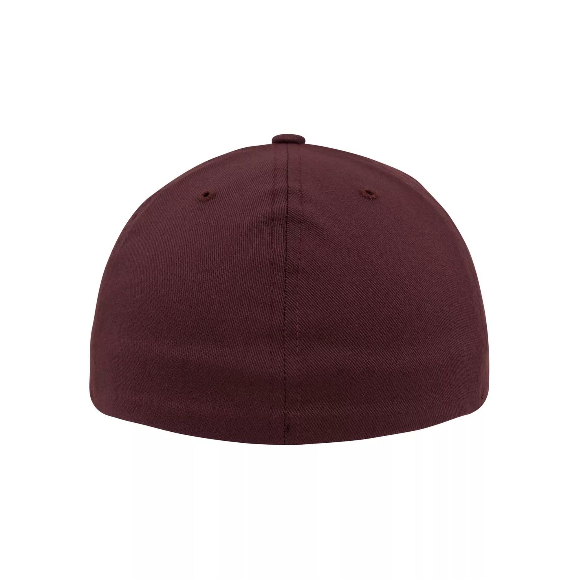 Cappellino Da Baseball Visiera Piatta Flexfit Marrone 2/4