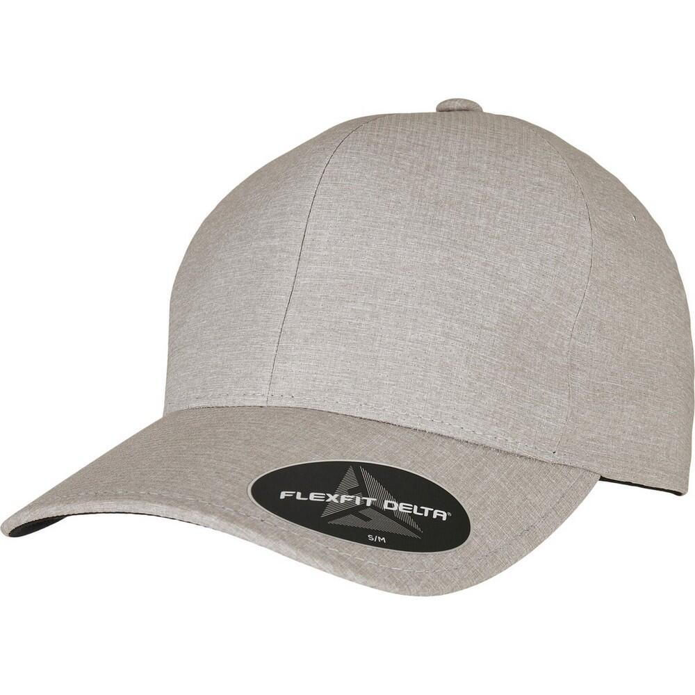 Cappellino Da Baseball Flexfit Delta Carbon Argento Mélange 4/4