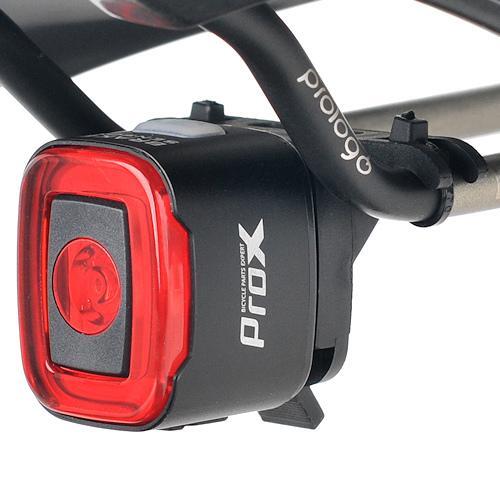 Luz traseira para bicicleta vermelha 50 lúmenes Sensor de travagem - LED 2/5