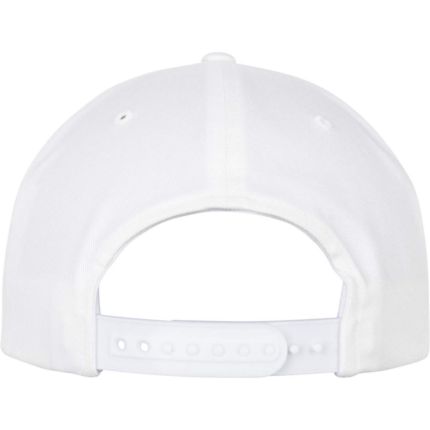 Boné de algodão orgânico com fecho de correr (Branco) 2/3