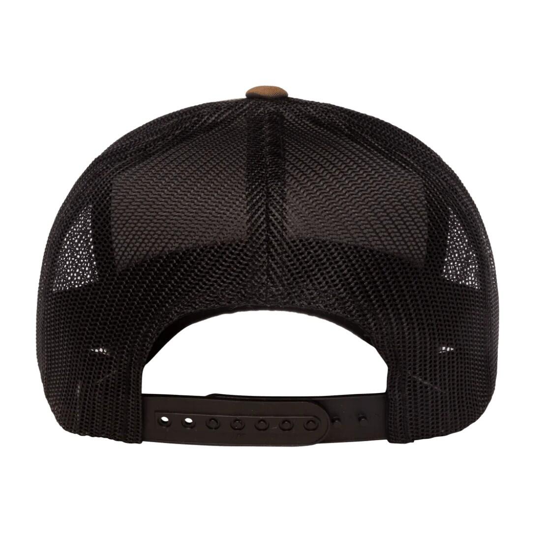 Cappellino Da Camionista Camo Flexfit Legno Nero 2/3