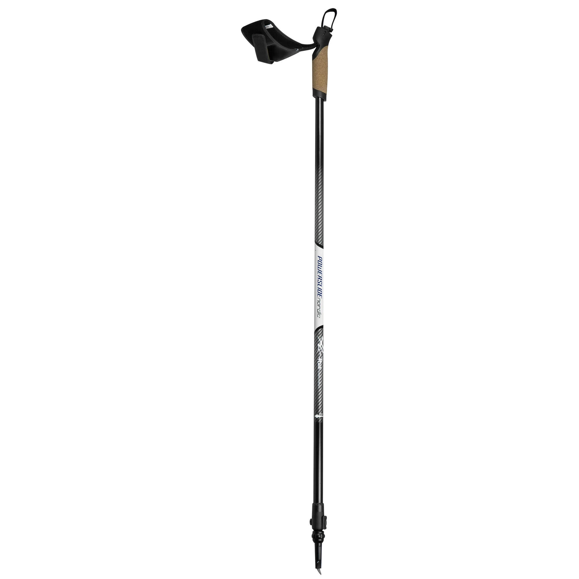 POWERSLIDE Carbonen wandelstok voor nordic walking Powerslide Nordic Adj.
