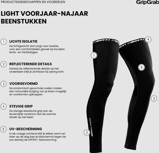 Gripgrab Light Spring-autumn Leg Warmers Black - S 3/5