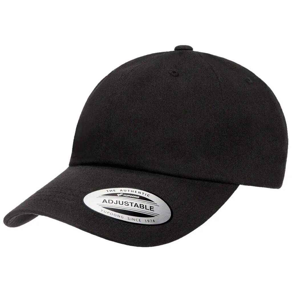 Unisex Adult Classic Cotton Twill Low Profile Baseball Cap (Black)